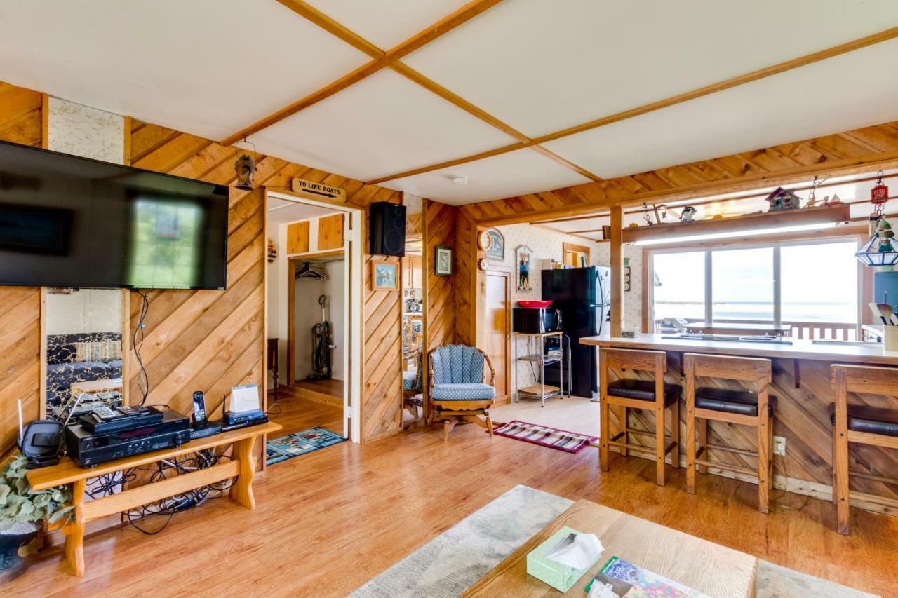 Happy Camp Beachfront Cabin Netarts Exteriör bild